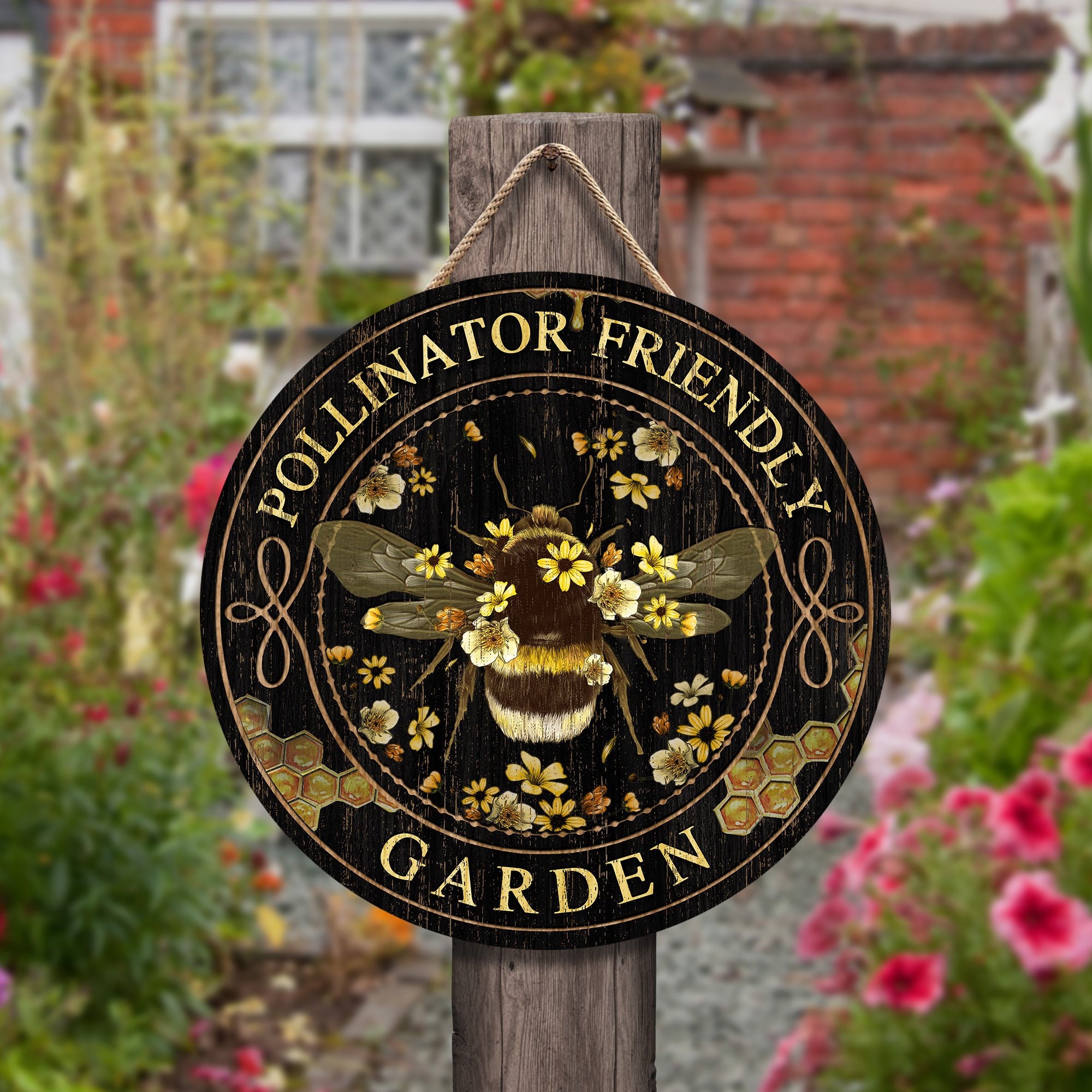 Pollinator Garden Sign Garden Sign Gardener Gift Garden | Etsy