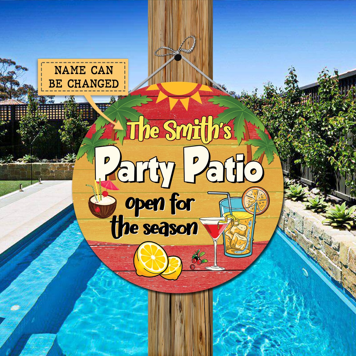 Patio Party Sign Party Patio Sign Patio Sign Patio Signs Etsy