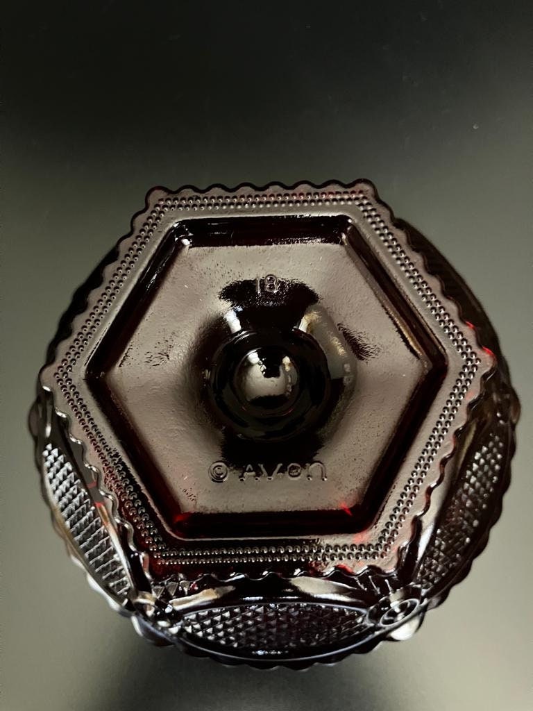 Vintage Avon 1876 Cape Cod Ruby Red Glass Candy Dish - Etsy