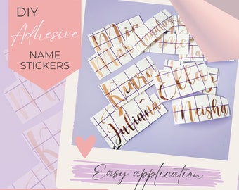 Custom Name Stickers, Vinyl Name Stickers, Custom Vinyl Name Decal, Personalised Vinyl Decal, Water Bottle Labels, Acrylic  Stickers