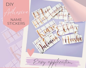 Custom Name Stickers, Vinyl Name Stickers, Custom Vinyl Name Decal, Personalised Vinyl Decal, Water Bottle Labels, Acrylic  Stickers