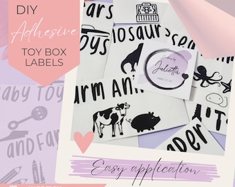 Personalised Kids Toy Box Labels, Ikea Trofast Labels, Toy Storage Label, Toy Labels, Toy Box Decals, Toy Room Labels, Kids Stickers