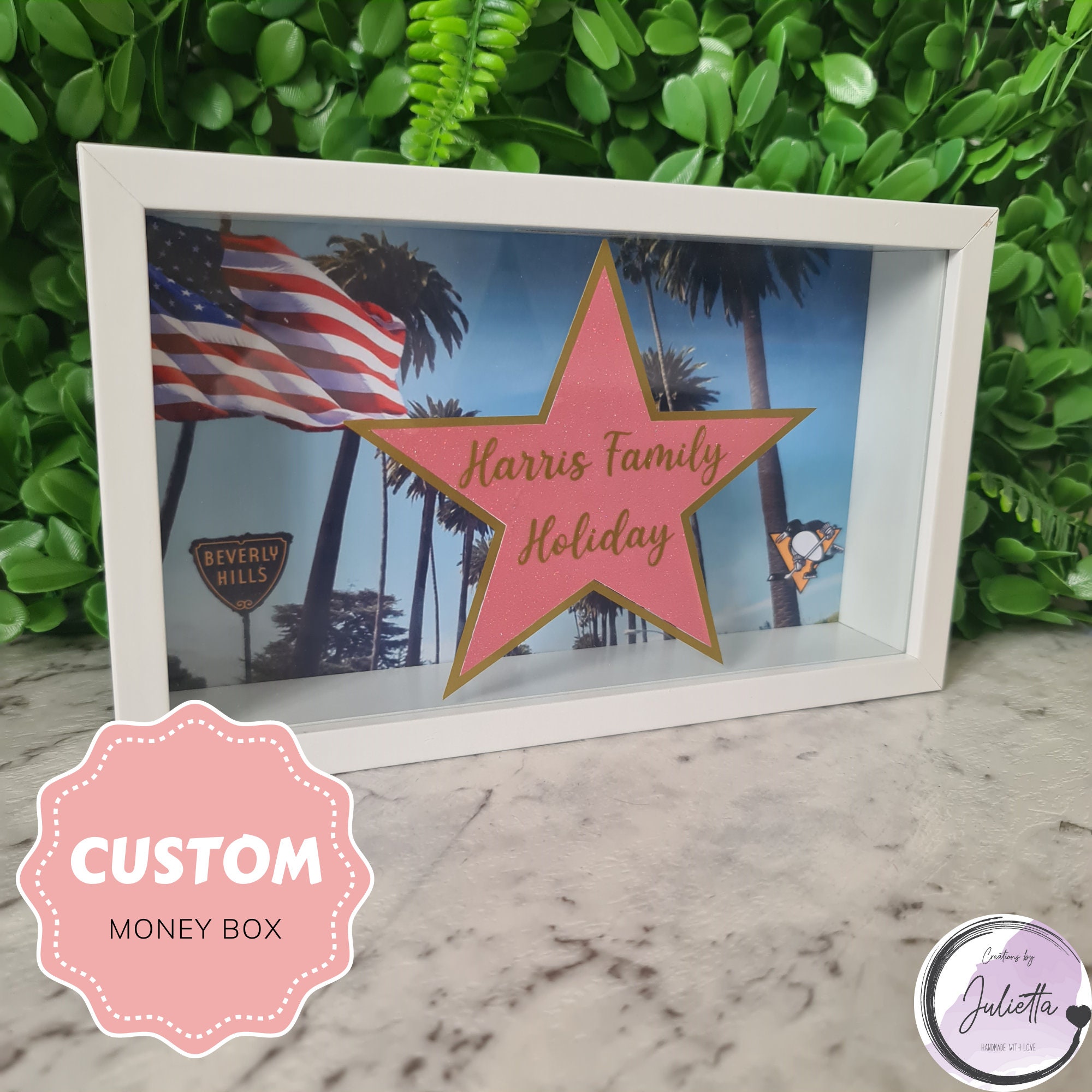 Personalised Money Box Frame Wedding Fund Frame Travel Fund Etsy