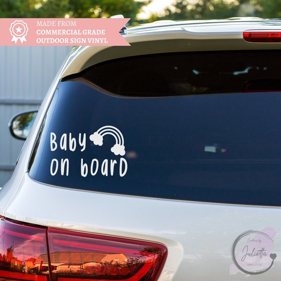 Baby on Board Car Decal, Child on Board Car Sticker, Car Safety Sticker, Car sticker, Bumper Stickers, Personalised Decal