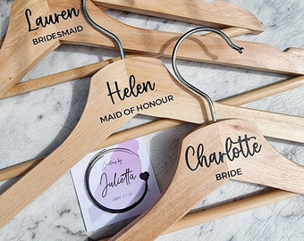 Wedding Hanger Sticker Personalised, Custom Coat Hanger Sticker, Bridesmaid Proposal Gifts, Groomsmen Decal, DIY Wedding Stickers