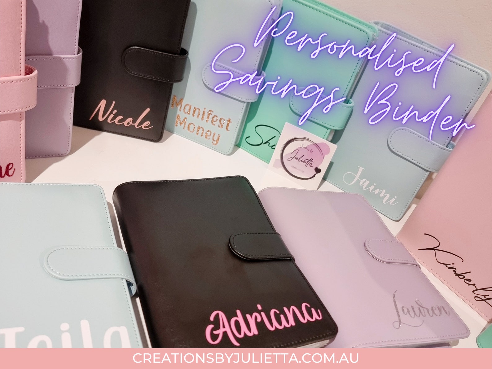 Personalised Cash Stuffing Binder A6 Budget Binder Cash Etsy