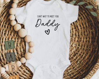 Pregnancy Announcement Custom Onesies, New Daddy Gift, Custom Baby Bodysuit Gift, Personalised Birth Announcement, Baby Shower Gift