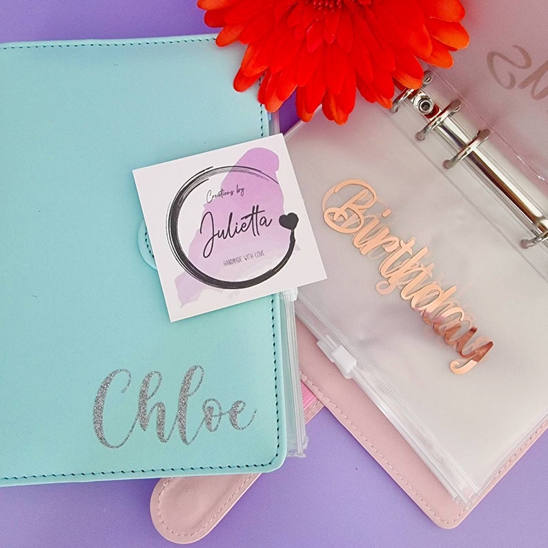 Personalised Cash Stuffing Binder A6 Budget Binder Cash Etsy