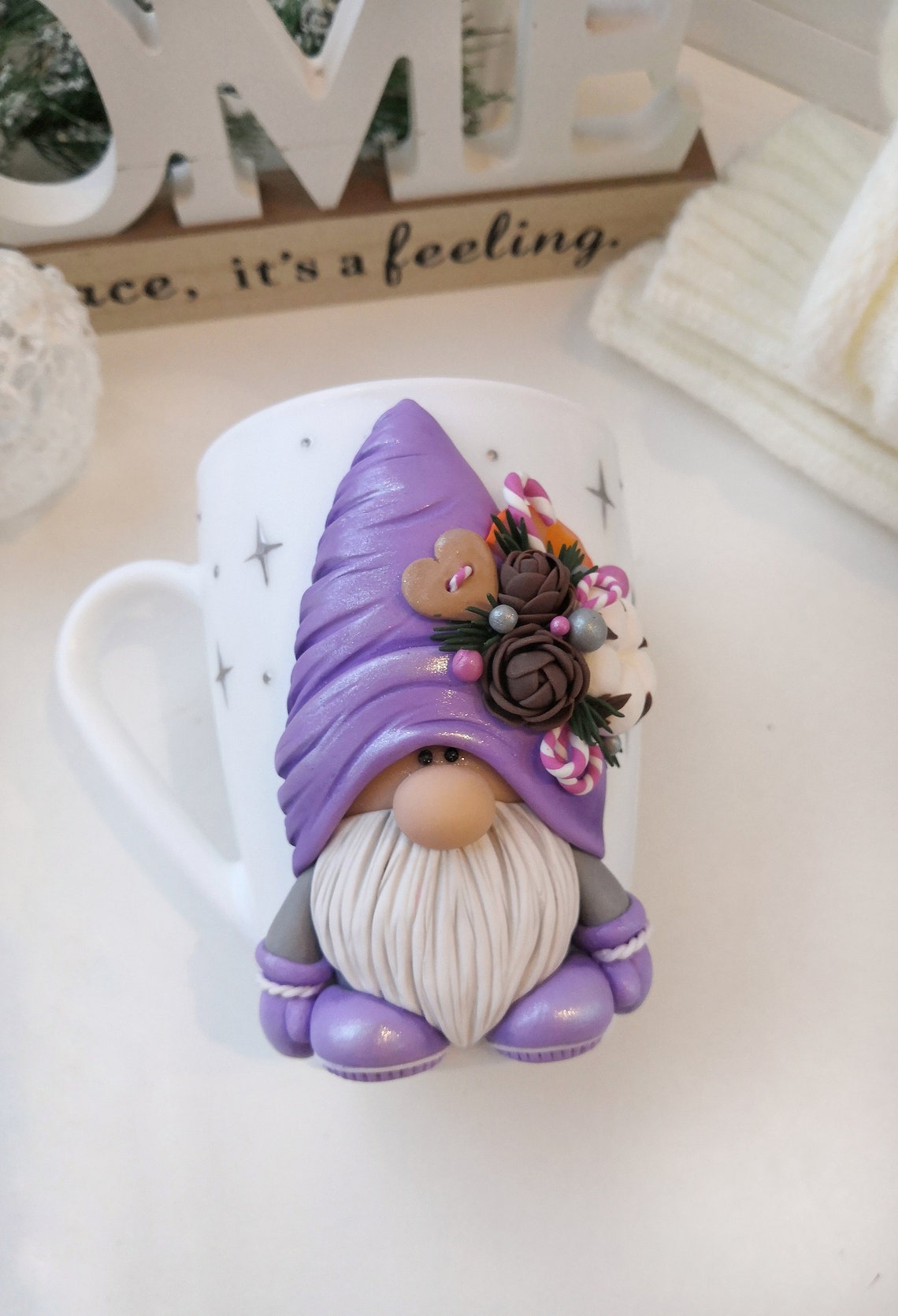 Christmas gnome Coffee mugWinter gnome Christmas mug Etsy