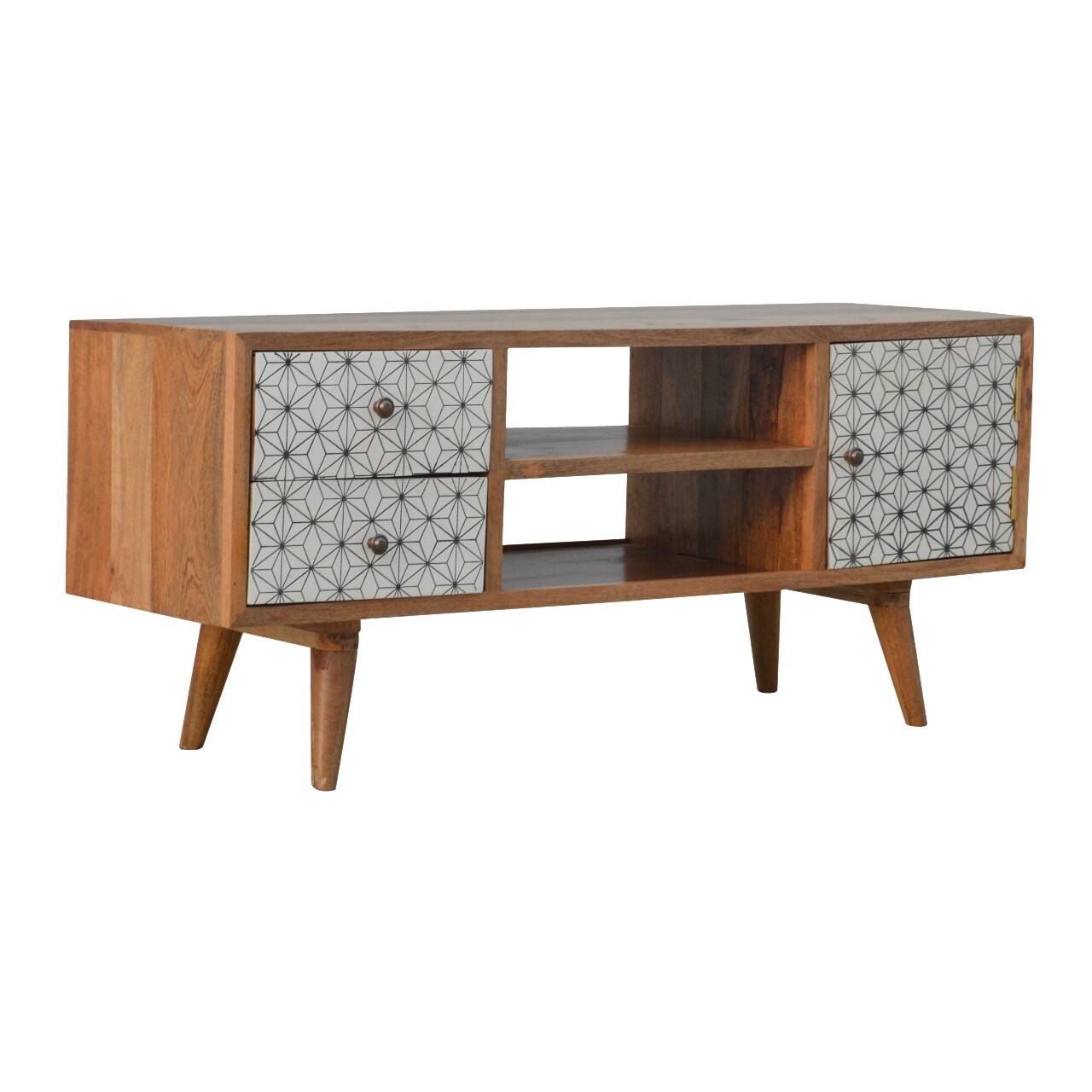 Soporte de TV Unidad de soporte de TV de madera con espacio | Etsy