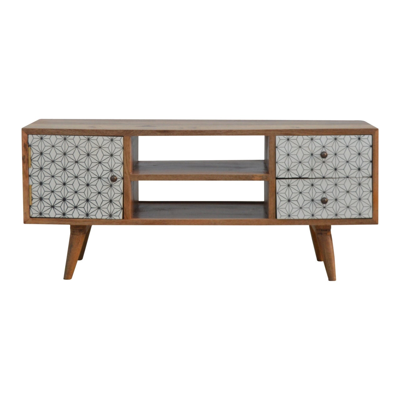 Soporte de TV Unidad de soporte de TV de madera con espacio | Etsy