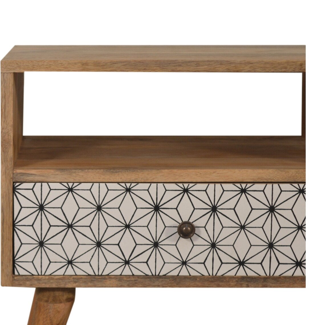 TV-Ständer geometrische Siebdruck TV-Einheit | Etsy