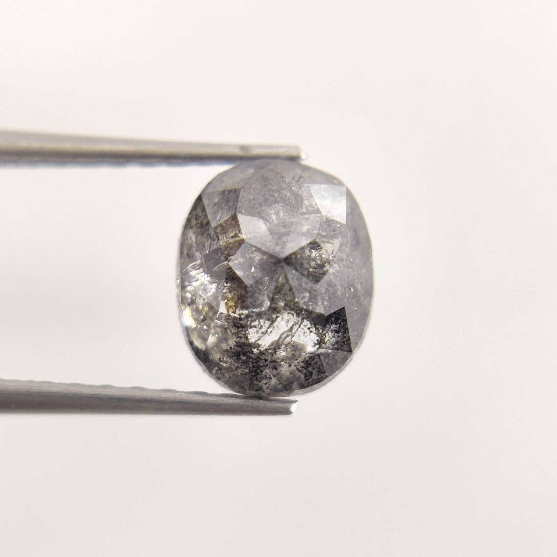 1.10CT 6.45.4mm Salt and pepper Diamond Natural Loose Diamond Etsy