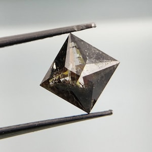 0.93 CT Salt and Pepper Princess Cut Loose Diamond