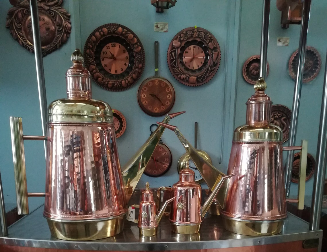 Copper Cruet 5 Liters /olive Oil 5 Liters /oil Cruet 5 Liters / 5 Liter