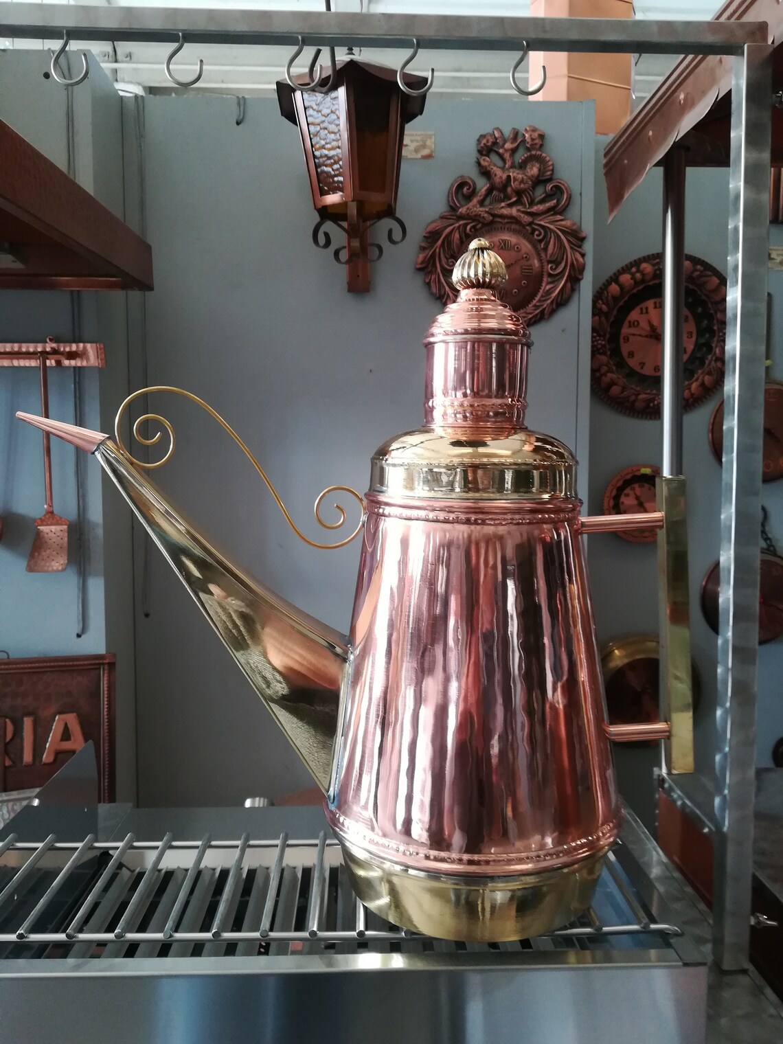 Copper Cruet 5 Liters /olive Oil 5 Liters /oil Cruet 5 Liters / 5 Liter