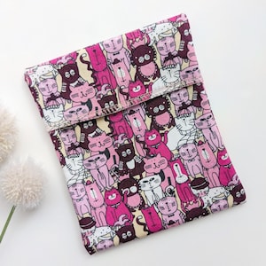Waterproof Cloth Pad Wrapper: Cotton & PUL Reusable Pouch Kittens