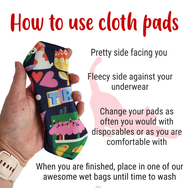 Ultra Soft Black Organic Bamboo Velour Cloth Pads - Eco Friendly & Non Toxic image 7