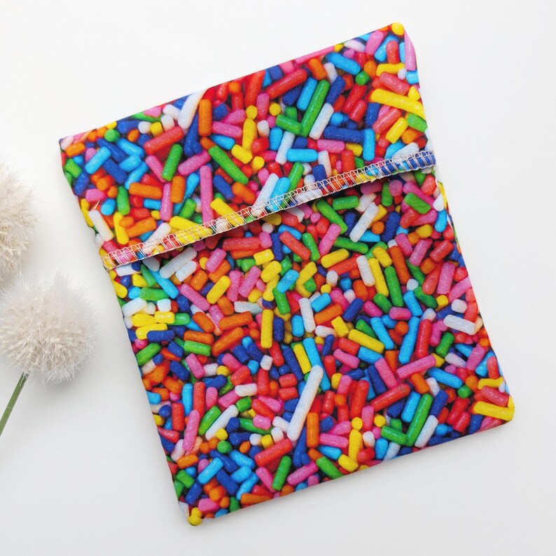 Waterproof Cloth Pad Wrapper: Cotton & PUL Reusable Pouch Sprinkles
