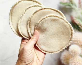Ultra Absorbent Nursing Pads Organic Bamboo for Eco-Friendly Mamas - 2 Pairs Included