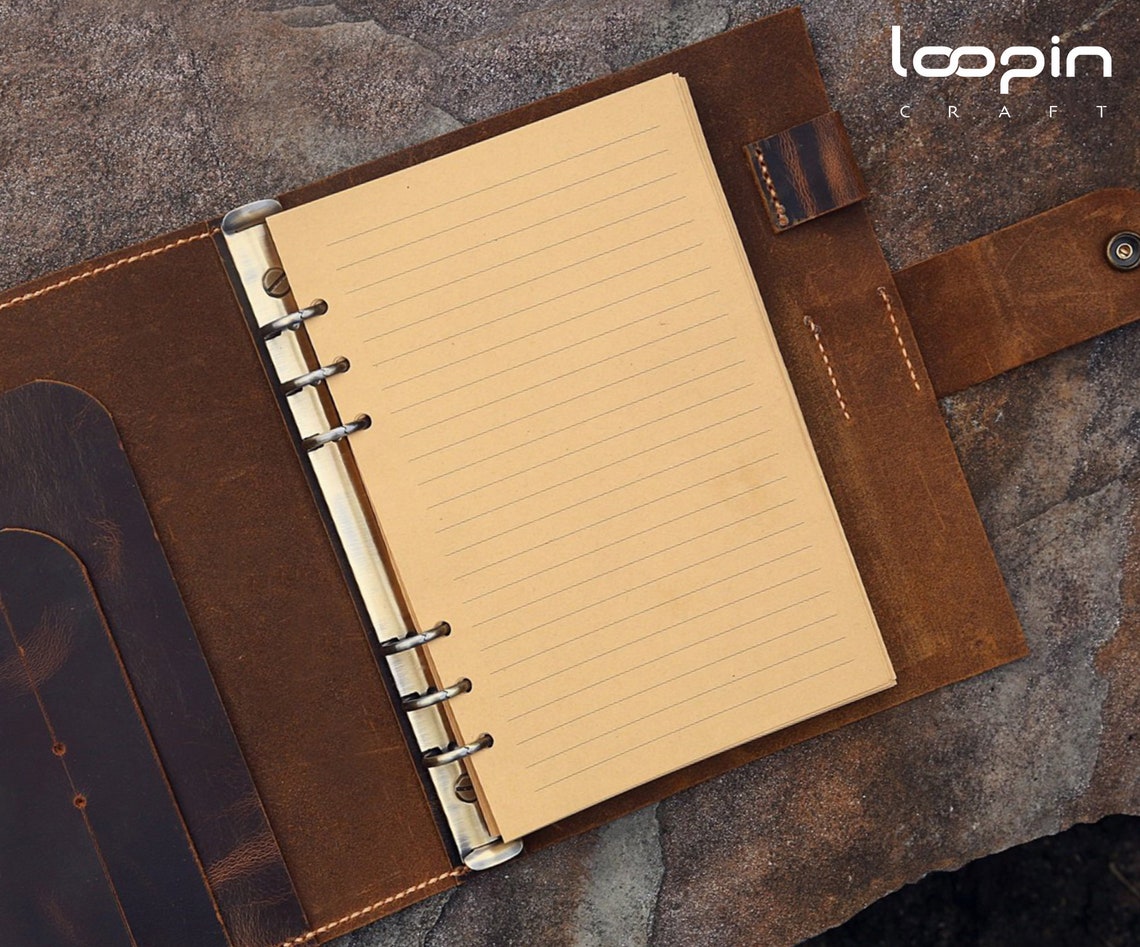 Barnes and Noble Leather Journal Personalized Leather Bound Etsy UK