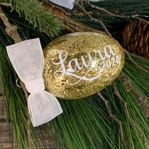Friendship Christmas Ornament | Silver and Gold Christmas Ornament Personalized Gift | Holiday Gift for Friend, &quot;Light of Friendship”
