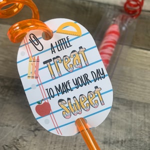 Back to School Lollipop Straws | Sweet Lollipop Straws | Back to School Party | First Day of School Gift | First Day of School Favors