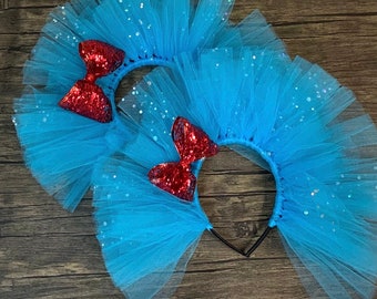 Thing 1 Blue Tulle Headband | Dr. Seuss Costume, Party