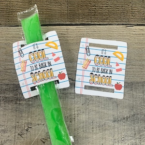Back to School Popsicle Tag | Freezer Pop Gift Tag | Back to School Party | First Day of School Gift | First Day of School Favors