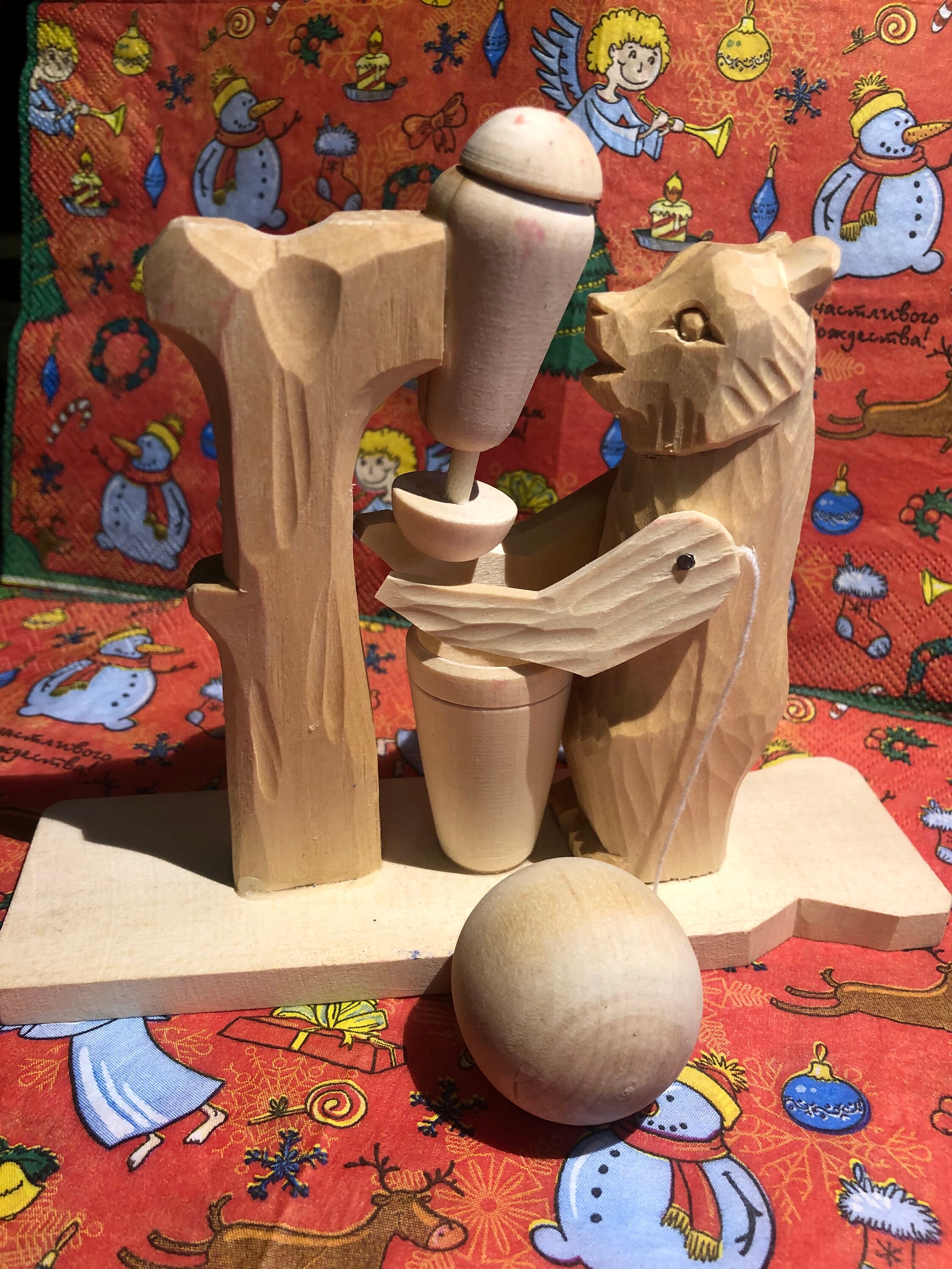 Russian Wooden Toy Bogorodskaya wooden toy Carved Wooden Etsy