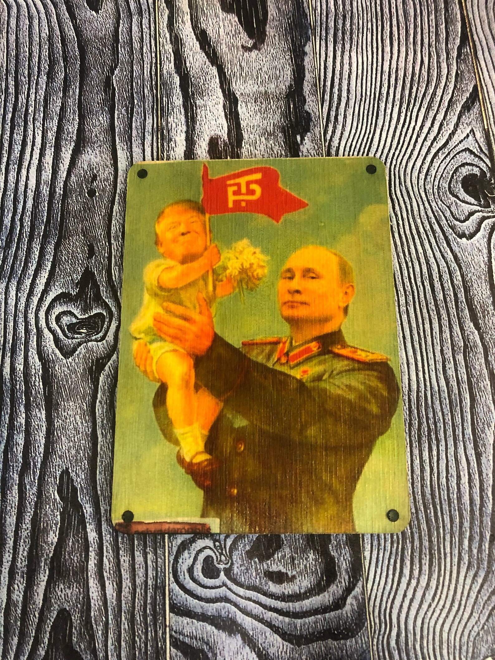 Russian fridge Putin wooden wooden Etsy
