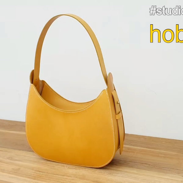 hobo bag pdf file / template / leathercraft / tutorial youtube video