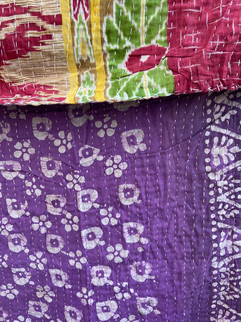 Großhandel viel von indischen Vintage Kantha Quilt Handmade Throw Wendedecke Bild 7