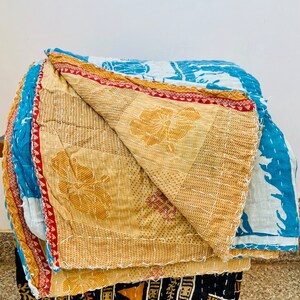 Großhandel viel von indischen Vintage Kantha Quilt Handmade Throw Wendedecke Bild 5