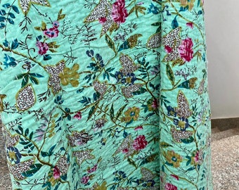 Kantha Quilt – Pistaziengrün