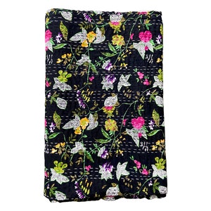 Grande sélection : courtepointes indiennes en coton kantha jetés couvre-lit literie fait main couverture hippie toutes tailles couvertures Black