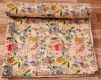 Belles courtepointes indiennes kantha uniques