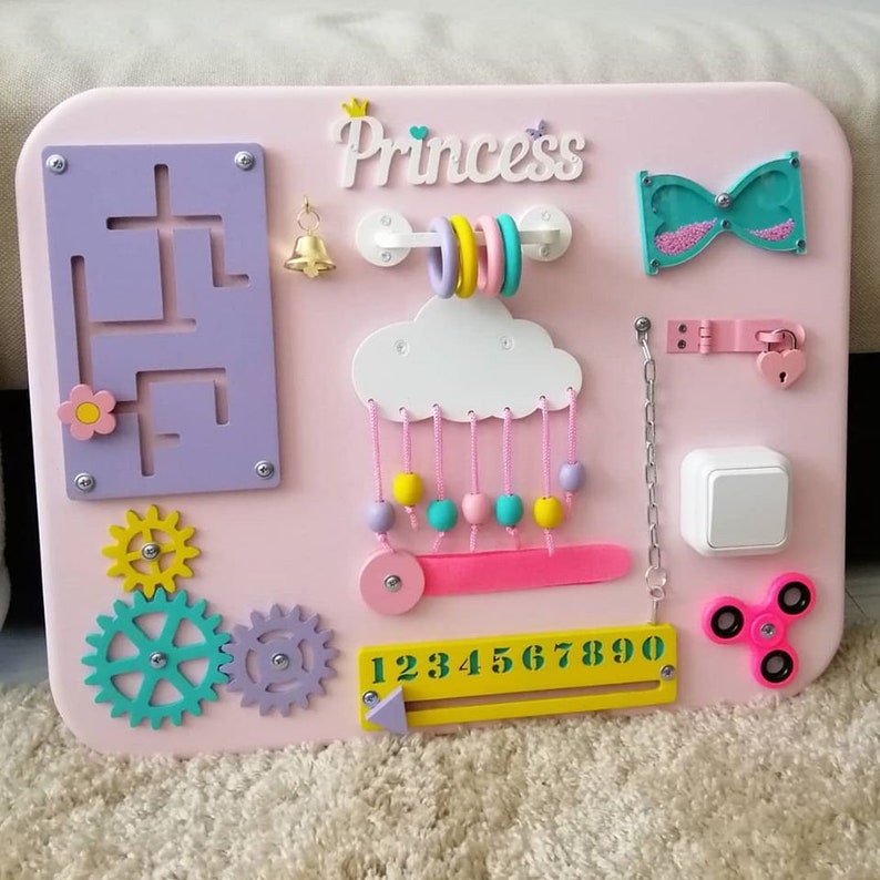 Busy board for toddler girl Etsy