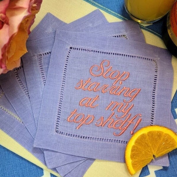 Cocktail Napkins Linen Etsy