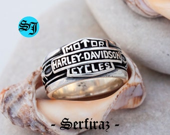 Harley Davidson Ring Etsy