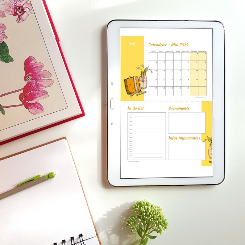 2024 Doodle Calendar 2024 Calendar 2024 Planner to Print Printable