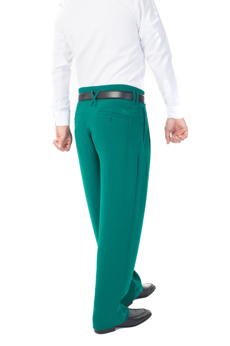 Men/'s Waistfold Pants Green Boogie,Swing,Retro,Phoenix,Bodybuilder,Rock-A-Billy,VLV,Pistol,Jive,Rock n Roll,Salsa,Gangster,Vintage,50/'s