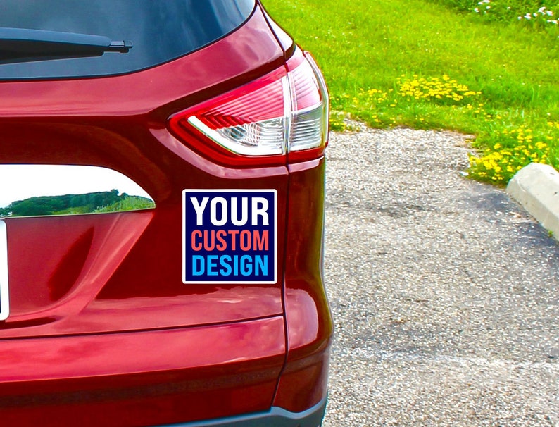 Custom car with text color and image of your choice Etsy