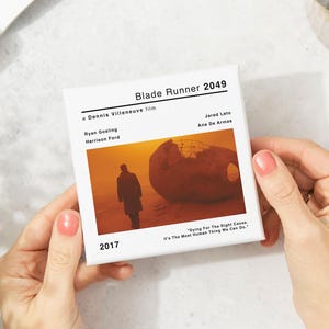 Blade Runner 2049 Coaster, Sci-Fi Acrylic Drink Coaster, Movie Gift, Film Art for Office or Coffee Table, Birthday Gift for Him/Her