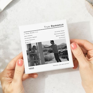 True Romance Movie Film Coaster | Gifts for Dads | Home Accessories | Desk Accesssories | Movie Decor | Movie Room Accessories