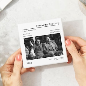 Pineapple Express Movie Film Coaster | Cinema Room | Funny Gifts for Him | Birthday | Man Cave | Coffee | Desk Coasters | Beer Coasters