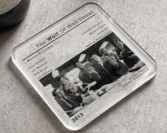 The Wolf of Wall Street Movie Film Coaster | Home Cinema Ideas | Gift for Him | Birthday | Coffee Table | Desk Coasters | Movie Gifts