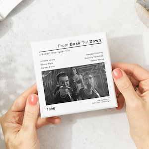 From Dusk Till Dawn Movie Film Coaster | Gift for Him | Birthday | Drinks | Coffee Table | Office | Tarantino | Movie Gifts | Movie Decor