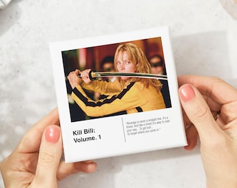 Kill Bill Volume 1 Ceramic Movie Drinks Coaster Art | Beer Coaster and Birthday Gift For Husband | Bar & Coffee Table Mat | Movie Art