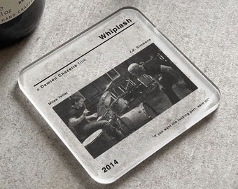 Whiplash Movie Film Coaster | Acrylic Coaster | Gift for Him | Birthday | Drinks | Coffee Table | Office | Movie Scene